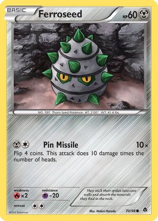 Ferroseed (70/98) [Black & White: Emerging Powers] Reverse Holofoil