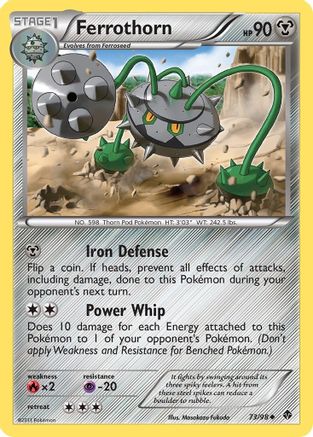 Ferrothorn (73/98) [Black & White: Emerging Powers] Reverse Holofoil