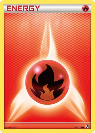 Fire Energy (106/114) [Black & White: Base Set] Reverse Holofoil