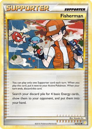 Fisherman (92/123) [HeartGold & SoulSilver: Base Set] Reverse Holofoil