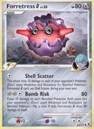 Forretress G (61/111) [Platinum: Rising Rivals] Reverse Holofoil