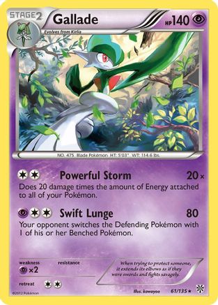 Gallade (61/135) [Black & White: Plasma Storm] Reverse Holofoil