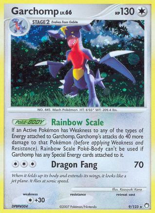 Garchomp (9/123) [Diamond & Pearl: Mysterious Treasures] Reverse Holofoil