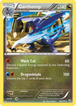 Garchomp (90/124) [Black & White: Dragons Exalted] Reverse Holofoil