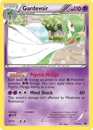 Gardevoir (57/99) [Black & White: Next Destinies] Reverse Holofoil