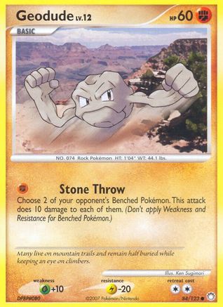 Geodude (84/123) [Diamond & Pearl: Mysterious Treasures] Reverse Holofoil