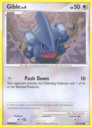Gible (85/123) [Diamond & Pearl: Mysterious Treasures] Reverse Holofoil