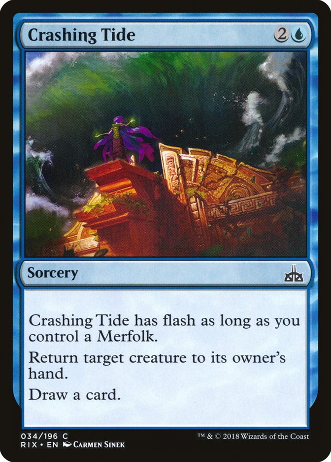 Crashing Tide [Rivals of Ixalan] Foil