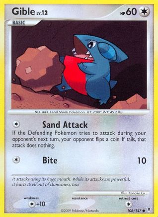 Gible (106/147) [Platinum: Supreme Victors] Reverse Holofoil