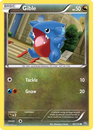 Gible (86/124) [Black & White: Dragons Exalted] Reverse Holofoil