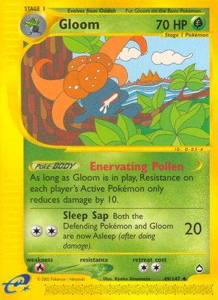 Gloom (49/147) [Aquapolis] Reverse Holofoil