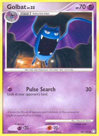 Golbat (50/123) [Diamond & Pearl: Mysterious Treasures] Reverse Holofoil