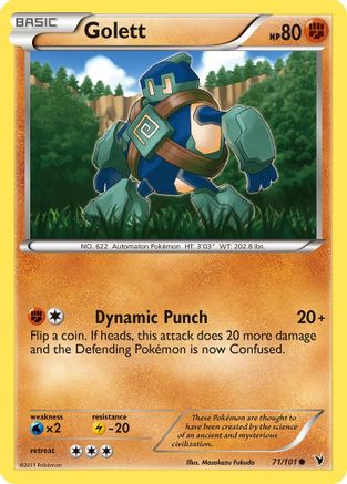 Golett (71/101) [Black & White: Noble Victories] Reverse Holofoil