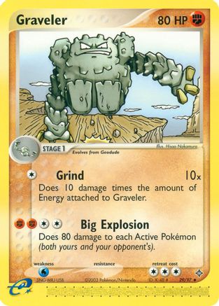 Graveler (29/97) [EX: Dragon] Reverse Holofoil