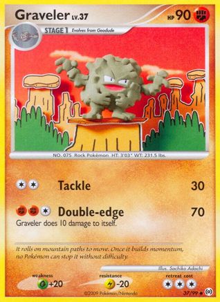 Graveler (37/99) [Platinum: Arceus] Reverse Holofoil