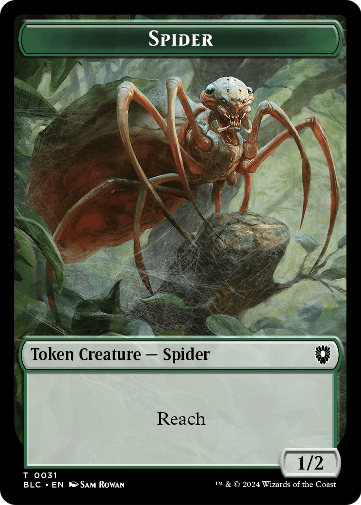 Spider  [Bloomburrow Commander Tokens]