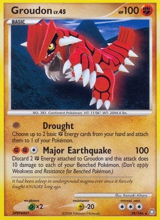Groudon (29/146) [Diamond & Pearl: Legends Awakened] Reverse Holofoil