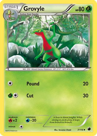 Grovyle (7/116) [Black & White: Plasma Freeze] Reverse Holofoil