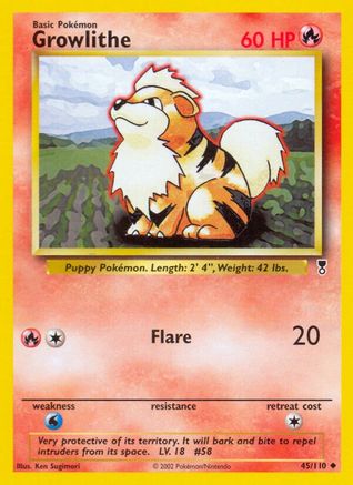 Growlithe (45/110) [Legendary Collection] Reverse Holofoil
