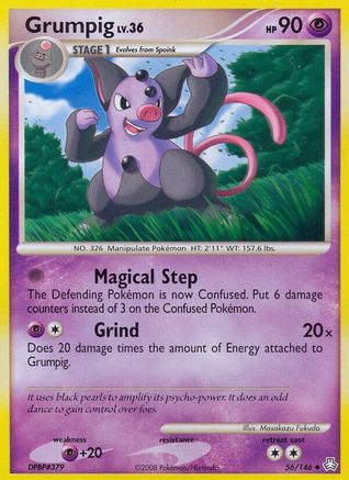 Grumpig (56/146) [Diamond & Pearl: Legends Awakened] Reverse Holofoil