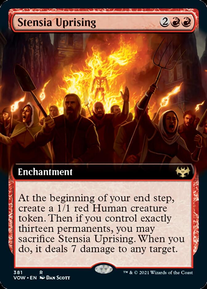 Stensia Uprising (Extended Art) [Innistrad: Crimson Vow] Foil