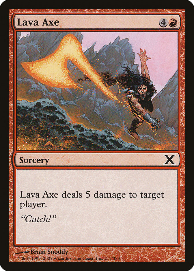 Lava Axe [Tenth Edition] Foil