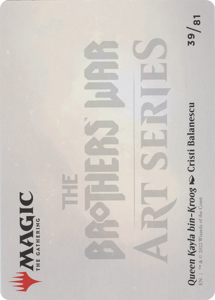 Queen Kayla bin-Kroog // Queen Kayla bin-Kroog  [The Brothers' War Art Series] (Borderless)