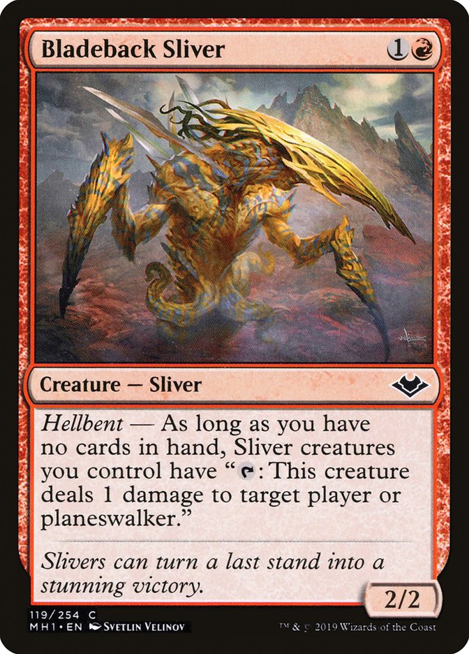 Bladeback Sliver [Modern Horizons] Foil