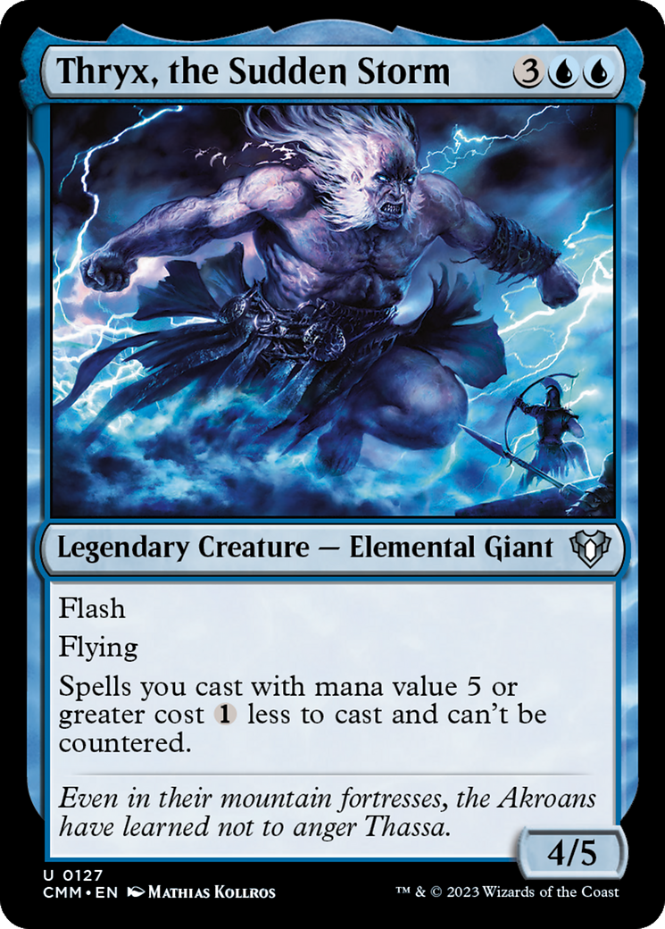 Thryx, the Sudden Storm [Commander Masters] Foil