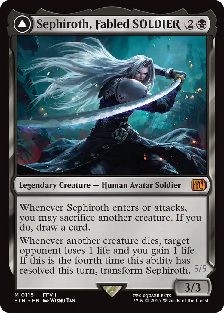 Sephiroth, Fabled SOLDIER // Sephiroth, One-Winged Angel [FINAL FANTASY] Foil