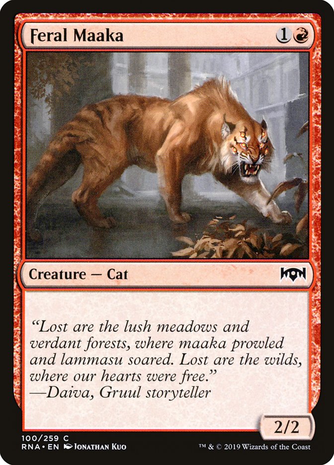 Feral Maaka [Ravnica Allegiance] Foil