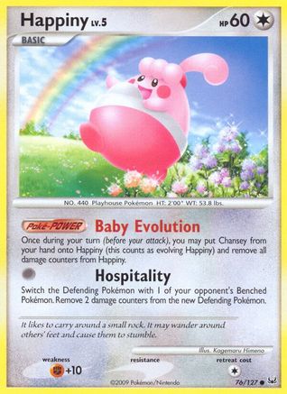 Happiny (76/127) [Platinum: Base Set] Reverse Holofoil