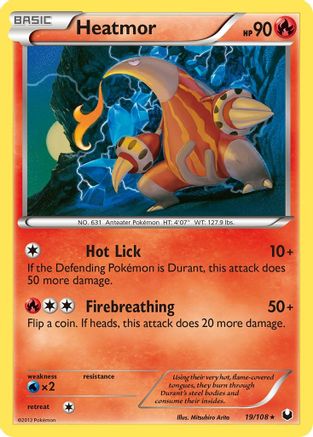 Heatmor (19/108) [Black & White: Dark Explorers] Reverse Holofoil