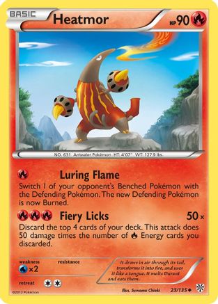Heatmor (23/135) [Black & White: Plasma Storm] Reverse Holofoil
