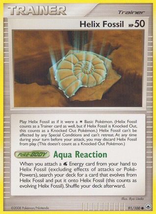 Helix Fossil (91/100) [Diamond & Pearl: Majestic Dawn] Reverse Holofoil