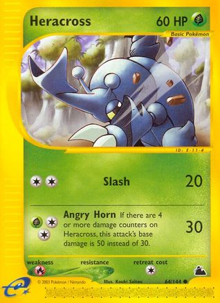 Heracross (64/144) [Skyridge] Reverse Holofoil