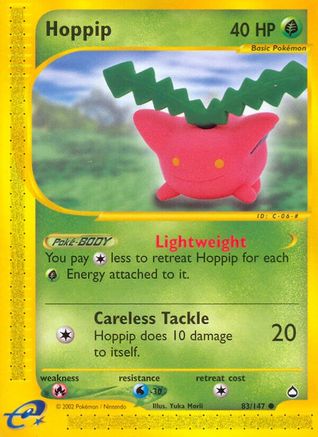 Hoppip (83/147) [Aquapolis] Reverse Holofoil
