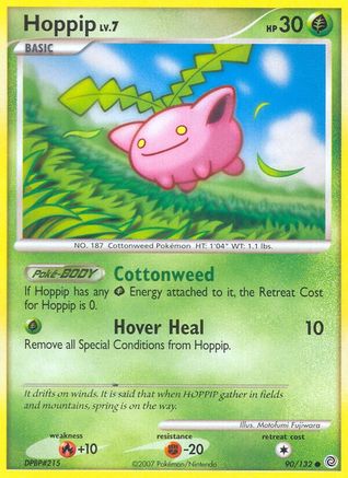 Hoppip (90/132) [Diamond & Pearl: Secret Wonders] Reverse Holofoil