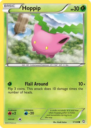 Hoppip (1/124) [Black & White: Dragons Exalted] Reverse Holofoil