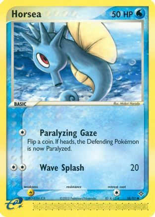 Horsea (58/97) [EX: Dragon] Reverse Holofoil