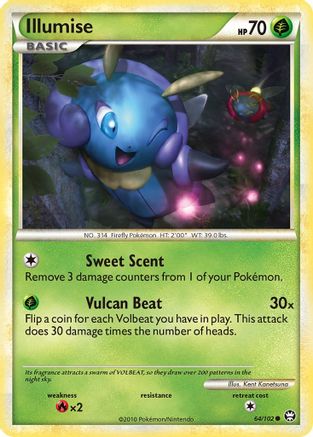 Illumise (64/102) [HeartGold & SoulSilver: Triumphant] Reverse Holofoil