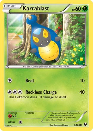 Karrablast (9/108) [Black & White: Dark Explorers] Reverse Holofoil