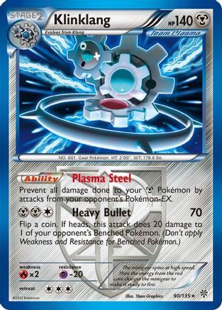 Klinklang (90/135) [Black & White: Plasma Storm] Reverse Holofoil