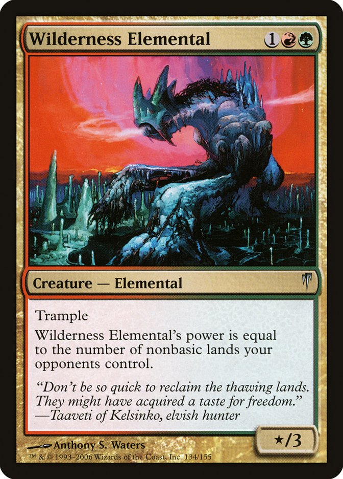 Wilderness Elemental [Coldsnap] Foil