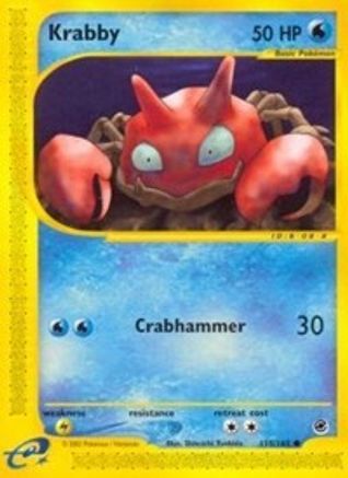 Krabby (115/165) [Expedition: Base Set] Reverse Holofoil