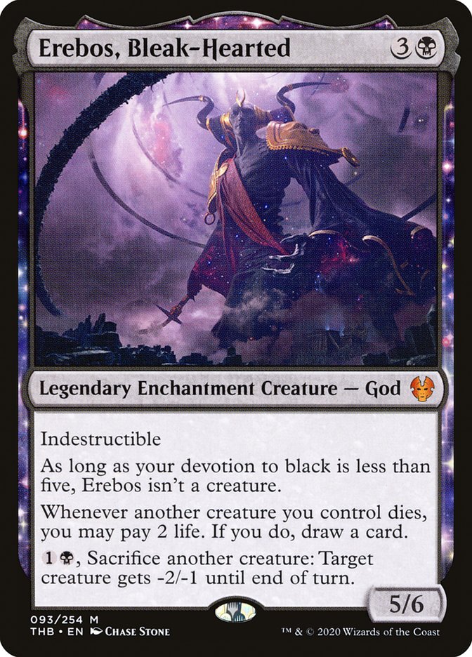 Erebos, Bleak-Hearted [Theros Beyond Death] Foil
