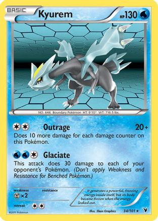 Kyurem (34/101) [Black & White: Noble Victories] Reverse Holofoil