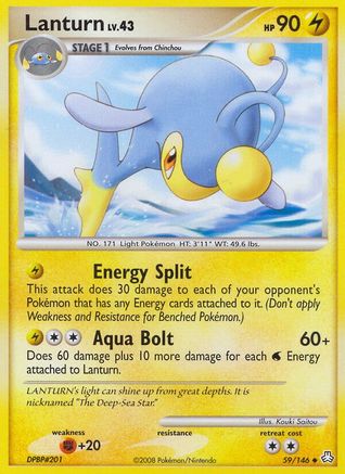 Lanturn (59/146) [Diamond & Pearl: Legends Awakened] Reverse Holofoil