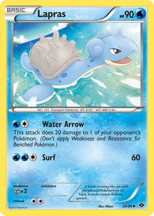 Lapras (26/99) [Black & White: Next Destinies] Reverse Holofoil