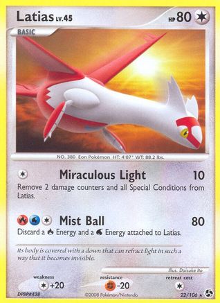 Latias (22/106) [Diamond & Pearl: Great Encounters] Reverse Holofoil